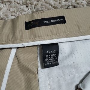 Mens Greg Norman khaki pants